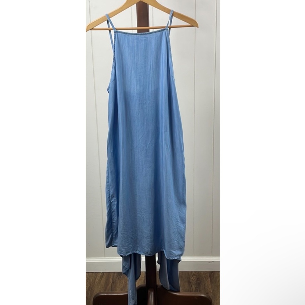 Current Air Blue Chambray Tank Dress